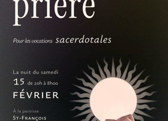 Didier et Ruben, séminaristes pour le diocèse LGF, vous invitent à une veillée pour les vocations